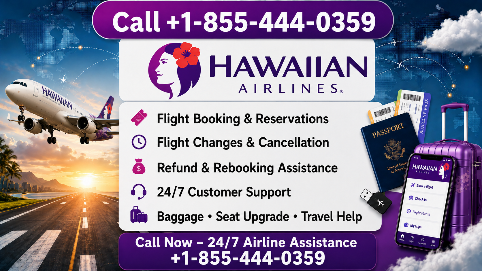 Complete {Hawaiian Airlines â¢Â® Live Customer} Service = Step-by-Step Help &amp; Support 24/7 Hawaiian Airlines
